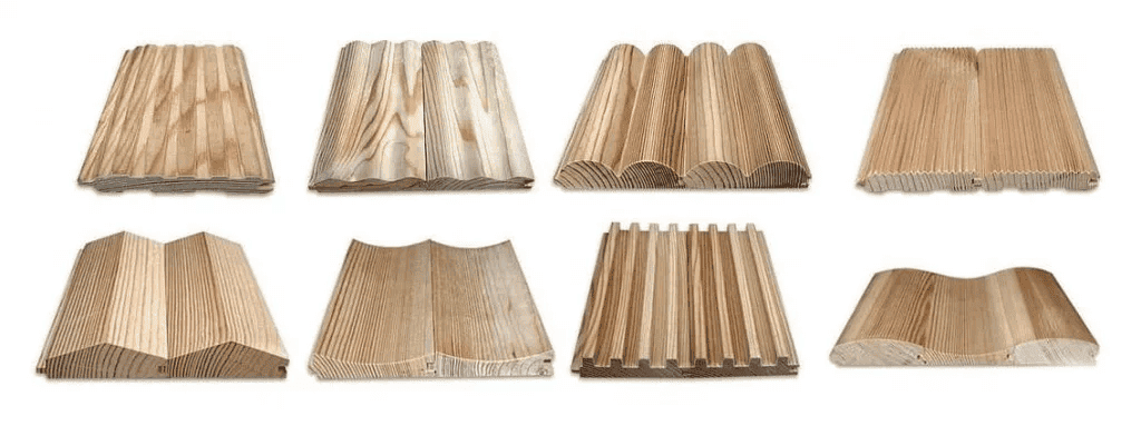 Виды вагонки по профилю