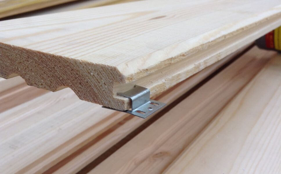 Способы крепления вагонки
