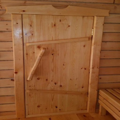 Дверь 40*700*1800 хвоя банная коробка на клиньях