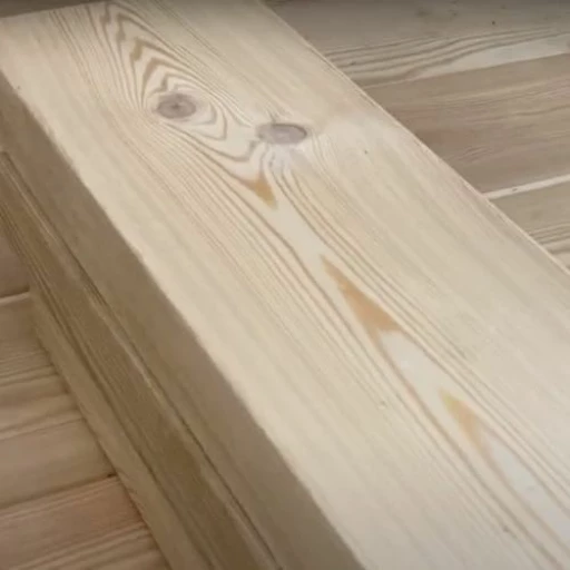 Доска террасная лиственница гладкая 45*190*6000, сорт АВ (1,14м2)