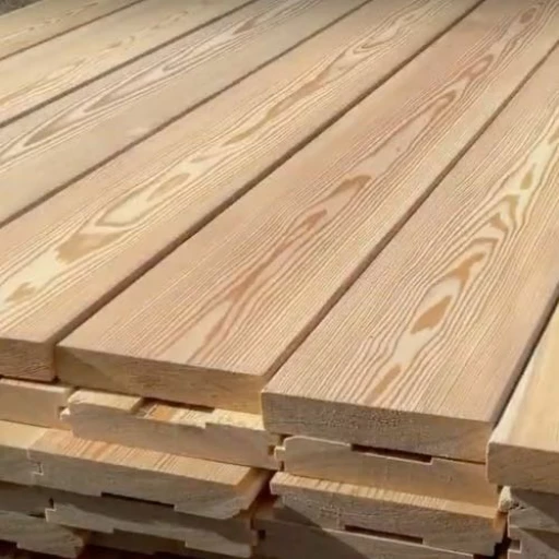 Доска террасная лиственница гладкая 45*190*5000, сорт ВС (0,95м2)