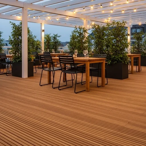 Доска террасная лиственница вельвет 28*120*6000, сорт Э (0,72м2)